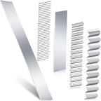 Honoson 5 Pieces Flexible Polymer Clay Tissue Blade Cutters Slicer Carbon Steel Polymer Clay Cutting Slicing Tools for Blade DIY Shaping Modelling Slicing Sculpting, Straight and Wave