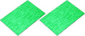 MECCANIXITY 2 Pcs Stained Glass Sheet Mosaic Tile 7.9 Inch x 5.9 Inch Emerald Green Stained Glass Sheets for Crafts DIY Art Project