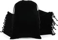 Velvet Drawstring Jewelry Bag, 50Pcs Black Dice Bag, 7x10 Tarot Card Holder, Or Wrapping Halloween Party Favors, Small Bussiness, Toys, Board Game