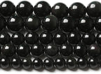 4MM 180pcs Natural Black Obsidian Stone Energy Healing Beads Round Loose Beads for Jewelry Making Bracelet 2 Strands 32"