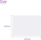 DMiotech 10Pcs Correction Gel Light Filter Overlay Transparent Plastic PVC Sheets Matte Translucent for Photo，Film,Video
