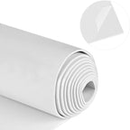 Neoprene Sponge Rubber Foam Sheets with Adhesive Backing, 12" x 60" x 1/16" White Foam Roll Insulation Board Soundproof Neoprene Mat, Great for Cosplay Padding, DIY, Gaskets, Costume, Crafts