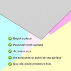 Galvanized Metal Sheet 12" x 12" x 1/16" Inch Galvanized Steel Sheet Plates for Magnetic Mount Board Wall 16GA(1.50MM) Galvanized Steel Plate Panels Stock for Roof Flashing Fixing Repair, Crafts, DIY