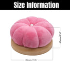 Uxney Pin Cushion,Wooden Sewing Pin Cushion Pincushion Needle Cushion for Sewing Quilting Needlework DIY Crafts(Pink,2 PCS)