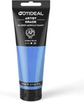 GOTIDEAL Acrylic Paint Cobalt Blue Tubes(120ml, 4.1 oz) Non Toxic Non Fading,Rich Pigments for Painters, Adults & Kids, Ideal for Canvas Wood Clay Fabric Ceramic Craft Supplies (Cobalt Blue)