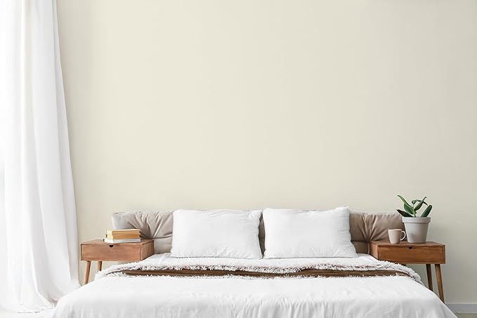 EVOLVE Paint & Primer: Environment-friendly, Low Sheen with One-coat Coverage for Interior & Exterior surfaces (Ivory Cloth, 5-Gallon)
