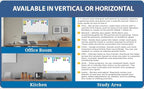 Sky Blue 7-Column Task, Goals & Objective Wall Horizontal Organizer 24" x 36". Complete with Marker