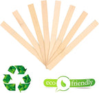 Paint Stir Sticks-Rewiss Bulk 100 PCS 10in Length Bamboo Craft Sticks Natural Color Paint Stir Sticks