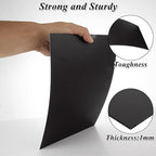 CYEAH 3 Pcs Anodized Aluminum Sheets Metal, 11.8 x 7.8 inch Metal Plates Engraving Blanks, 1 mm Thin Black Aluminum Plates Engraving Blanks for Laser Engraving, Crafting, Decoration