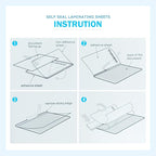 Uinkit 10Mil 20Pack 5”x7“ Double-Sided Self-Sealing Laminating Pouches, Thick for Certificates, Art Prints, Diplomas, Menus, Premium Display Protection with Crystal Clear Gloss Finish - No Machine