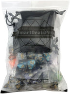 SmartDealsPro Double-Colors Polyhedral Dice Sets with Pouches for D&D DND RPG MTG Dungeon and Dragons Table Board Roll Playing Games D4 D6 D8 D10 D% D12 D20 (6-Color Sets)