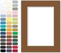 Poster Master Aged Oak Matboard – 4-Ply Acid-Free Picture Mat Board with 45° Beveled Cut, Made in USA, Custom Cut to Any Size, 1/16" Thickness for Framing & Displays