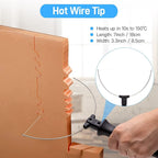 Hot Wire Foam Cutter, 4 in 1 Electric Hot Knife Foam Cutting Tool, 100-240v / 18w Styrofoam Cutter with Marker Pen