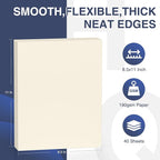 Cardstock 8.5 x 11 Inch 40 Sheets 190 gsm Heavyweight Card Stock Paper Off White Cardstock Printer Paper Perfect for Wedding Invitations, DIY Cards, Postcards, Photos, Art and Crafts