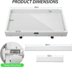 Large Reusable Epoxy Resin Mold 64×32×3 Adjustable Clamping System – Ideal Resin Molds for Coffee Tables, Trays, Cutting Boards & DIY Projects