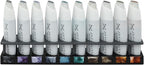 Artfinity Alcohol Ink Throwing Shade Set of 10 Colors (25 ml) with Free Acrylic Stand - for Painting or Alcohol Marker Refill Ink, Acid-Free, Fast-Drying, Permanent, Transparent, Swatch Template