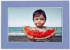 Pack of 25 Acid Free 8.5x11 Mats Bevel Cut for 7x9 Photos - Brittany Blue Precut Matboards with Backing Boards and Clear Photo Mat Bags for Pictures, Photos, Framing - 4-ply Thickness