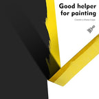 Yellow Painter's Tape,1 inch x 60 Yards - Medium Adhesive Masking Tape for Painting,Labeling,DIY Crafting,Decoration and Medium Adhesive Masking Tape for Painting,Labeling,Automotive Refinish