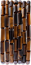 Natural Yellow Tiger Eye Cylinder Tube Beads 4x13mm 38cm/str Loose Semi Gemstone Stone Beads for Making Bracelets Necklace Earrings