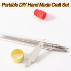 Big Eye Steel Sewing Needles Kit, 37PCS Stainless Steel Sewing Needle Kit, Portable Stainless Steel Needles for Hand Sewing, Punch Needle Kit Repair Tools for Beginners & Daily Use (37pcs)