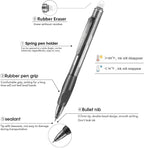 Aozora Erasable Pens Click Fine Point 0.7 mm Retractable Erasable Gel Pens for Completing Sudoku and Crossword Puzzles 12 Pack (Black)