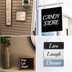 6 Inch Alphabet Letter Stencils for Painting - 70 Pack Letter and Number Stencil Templates with Signs for Painting on Wood, Reusable Cursive Letters Stencils for Chalkboard Wood Signs & Wall Art