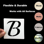 3 Inch Alphabet Letter Stencils for Painting - 70 Pack Letter and Number Stencil Templates with Signs for Painting on Wood, Reusable Cursive Letters Stencils for Chalkboard Wood Signs & Wall Art