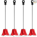 Loosh 4 Pcs 11 Inch Paint Stirrer for Drill, Paint Mixer Attachment, Helix Epoxy Mixer for Concrete Resin Silicone Stirrer Paddle Works with Most Drills