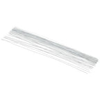 PATIKIL 24 Gauge 16" Floral Stem Wire, 100 Pcs Paper Wrapped Iron Artificial Flower Stem Accessories for DIY Bouquet Stem and Craft Decoration, White