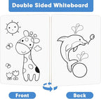 Dry Erase Lapboards, HERKKA 12 Pack Double Sided Small Dry Erase Whiteboards 9 x 12.5 Inch with 12 Erasers, Small Dry Erase Boards for Classroom Teacher Supplies, Personal White Boards for Students