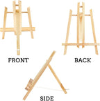 AROIC Wood Easels, Easel Stand for Painting Canvases, Art, and Crafts. (11.8 inch, 10 Pack), Tripod, Painting Party Easel, Kids Student Table School Desktop, Portable Canvas Photo Picture Sign Holder.