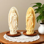 Virgin Mary Silicone Candle Molds, Religious 3D Virgin Mary Statue Molds for Resin Casting, DIY Aromatherapy Candles Wax and Plaster Epoxy Polymer Concrete Clay Sculpture Home Decoration