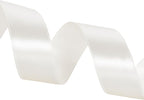1 Inch Ivory Solid Satin Ribbon, 50 Yards Craft Fabric Ribbon for Gift Wrapping Floral Bouquets Wedding Party Decoration