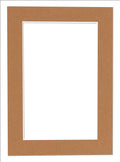 11x14 Mat for 8.5x11 Photo - Precut Aged Oak Brown Picture Matboard for Frames Measuring 11 x 14 Inches - Bevel Cut Matte to Display Art Measuring 8.5 x 11 Inches - Acid Free ONE MAT