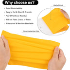 VINYL FROG Heat Transfer Vinyl Roll HTV Vinyl - 12" x12ft Yellow Iron on Vinyl for T-Shirts, Heat Press Vinyl for DIY Craft Designs (Yellow)