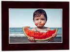 Poster Palooza Pack of 25 Acid Free 8x10 Mats Bevel Cut for 6x8 Photos - Dark Red Suede Precut Matboards For Pictures, Photos, Framing - 4-ply Thickness