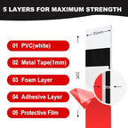 Thaibear Self Adhesive Metal Tape for Magnets (1.4'' Wide x 30 ft Long) Flexible Metal Strips for Magnets, Ferrous Tape for Magnets, Stick Metal Magnetic Tape Strips Roll with Adhesive Backing