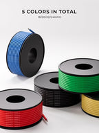 18 AWG Silicone Wire Kit 150FT, 18 Gauge Stranded Tinned Copper Wire Spool, 5 Colors 30FT Each,Flexible Electrical Wire for DIY, Automotive, LED, Arduino, Battery Projects