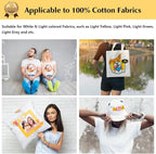 TransOurDream Upgraded Heat Transfer Paper for T Shirts (100 Sheets, 8.5x11") Iron on Transfers for Light Fabric Printable Heat Transfer Vinyl for Inkjet Printer (TOD-L2-100)