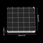 PATIKIL 2"x2" Acrylic Stamp Block, 6Pcs Clear Stamping Block with Grid Lines Decorative Mounting Blocks Square for Scrapbooking DIY Crafts Card Making