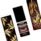 300GSM Deep Black Bookmark Sketchpads, Suitable for Acrylics & Mixed Media for Professional Artists (Pack of 2)