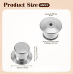 40pcs Locking Pin Back, Metal Locking Pin Backs for Enamel Pins, Pin Backs Locking Bulk, Silver