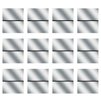 Laser Engraving Blank Silver ABS Double Color Plastic Sheet, 11.8x6.49x0.05 inch Materials Double Color Plastic Sheet for Interior Signs, Badges, DIY Carving Pack of 12 (Silver)