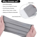 VINYL FROG Heat Transfer Vinyl Roll HTV Vinyl - 12" x12ft Grey Iron on Vinyl for T-Shirts, Heat Press Vinyl for DIY Craft Designs (Grey)