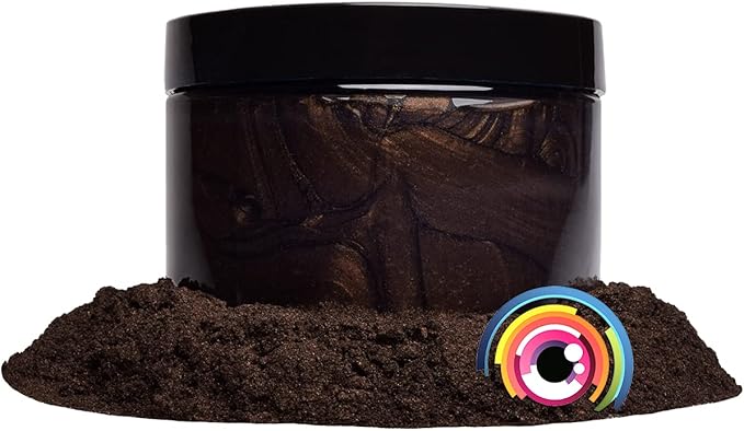 Eye Candy Pigments Premium Brown Mica Powder - Karummetou Brown (25gr) - for Epoxy, Resin, Soap, Paint, Woodworking, Acrylic Pouring, Bath Bombs, Fishing Lures - DIY Arts and Crafts Additive