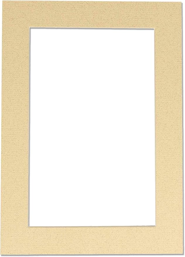 11x14 Mat for 8.5x11 Photo - Precut Tan Picture Matboard for Frames Measuring 11 x 14 Inches - Bevel Cut to Display Art Measuring 8.5 x 11 Inches - Acid Free ONE MAT with Backing Board & Clear Bag