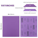 Sandpaper 1000 Grit 20 PCS, Wet Dry Sanding Sheets 9 x 11 Inch, Purple Alumina Abrasive Sand Paper for Wood, Metal, Drywall, Resin, Automotive Sanding, Polishing, Grinding, by POLIWELL