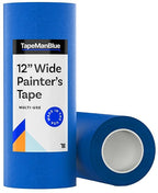 Wide Blue Painters Tape, 12 inch x 60 yds, Made in America, Great Masking Tape for 3D Printing and Laser Cutting, Removes Cleanly for 21 Days