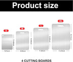 Titanium Cutting Boards for Kitchen,Katuchef Titanium Cutting Board,Non toxic Doubld-Side Available Chopping Boards, Easy to Clean and Store(1PC-L:15.35 * 11.02)