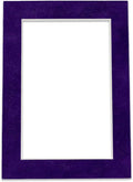 8x10 Mat Bevel Cut for 5.5x8.5 Photos - Acid Free Purple Crocus Suede Precut Matboard - For Pictures, Photos, Framing - 4-ply Thickness